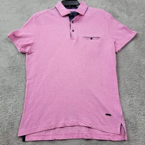 Rodd & Gunn Pink Polo Shirt with Navy Trim